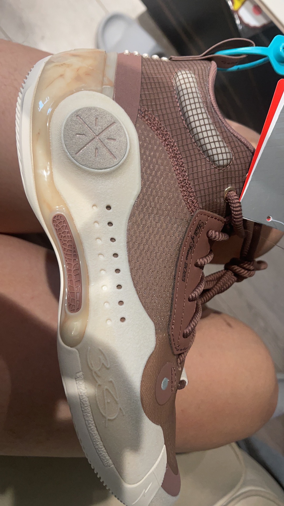 custom review-LiNing WOW 10 Hall Of Fame Cushioning Wear Resistant High Top Basketball Shoes Men's Red Brown