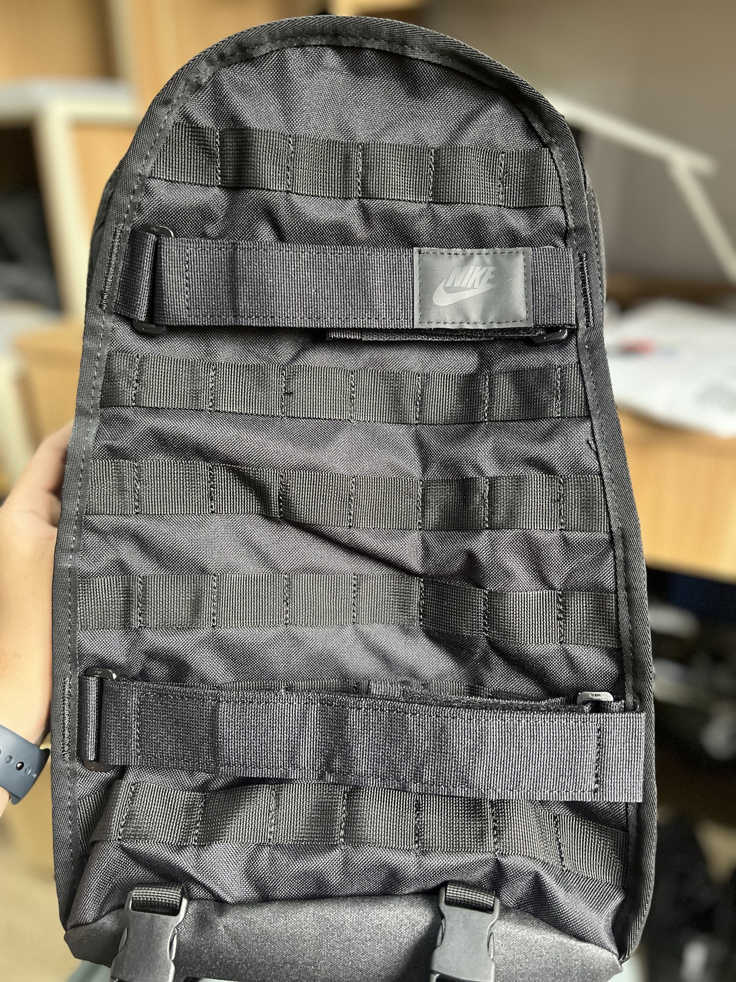 custom review-Nike Полиэстер Рюкзак Стандартный (Standard) Унисекс Черный