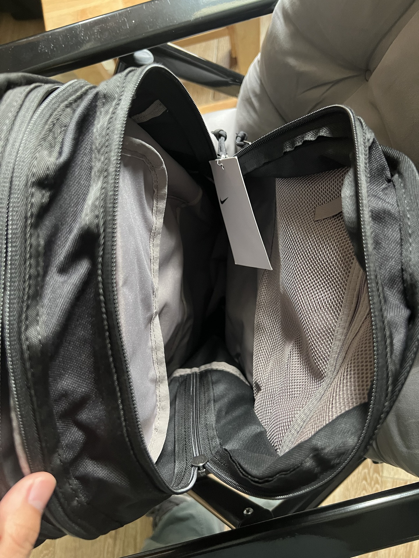 custom review-Nike Полиэстер Рюкзак Стандартный (Standard) Унисекс Черный