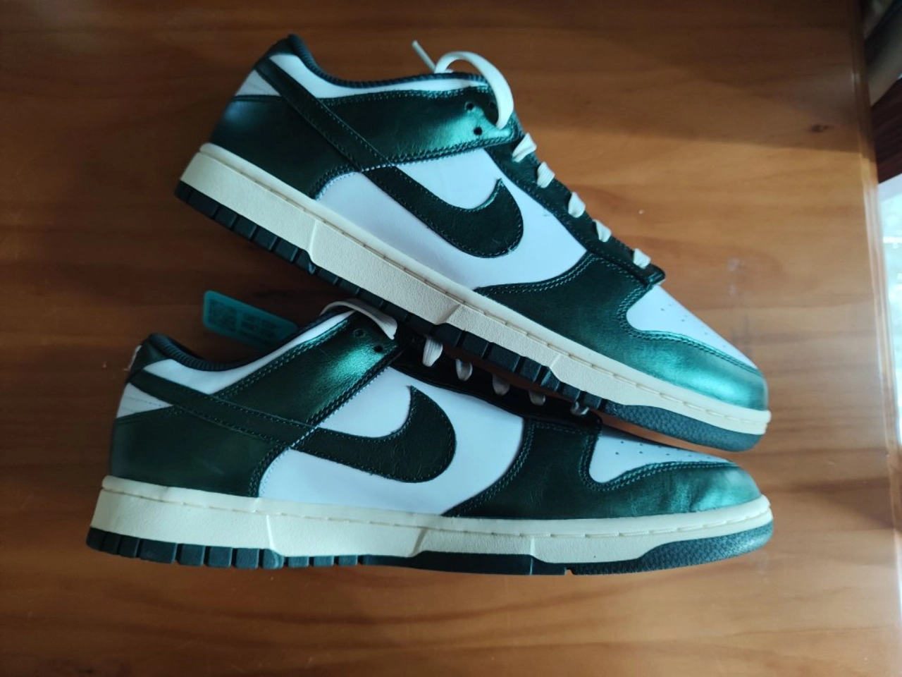 custom review-Nike Dunk 'Винтажный зеленый' Низкие кроссовки для скейтбординга Женские Белый Зеленый