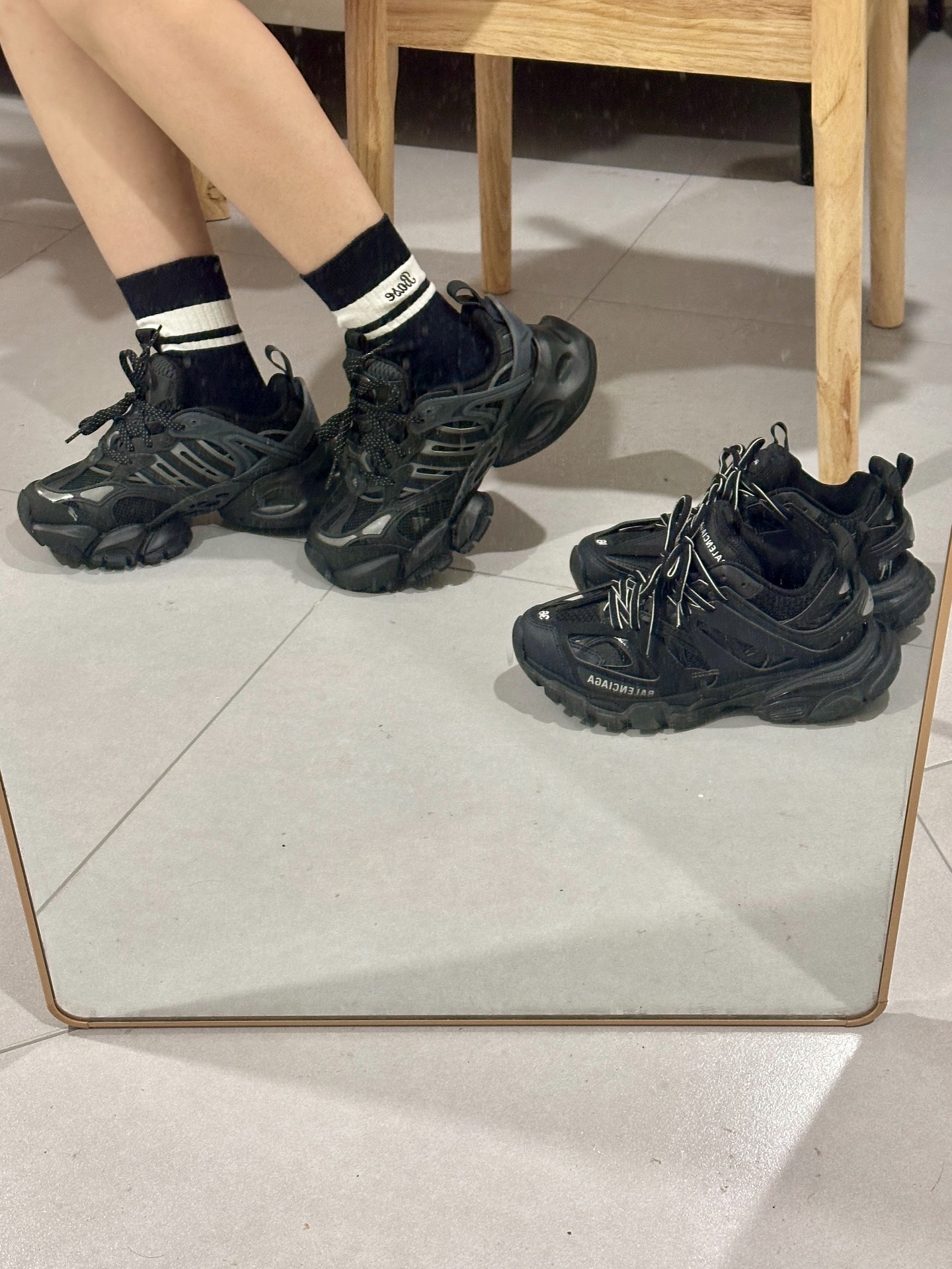 custom review-Adidas Xlg Runner Deluxe Black Grey