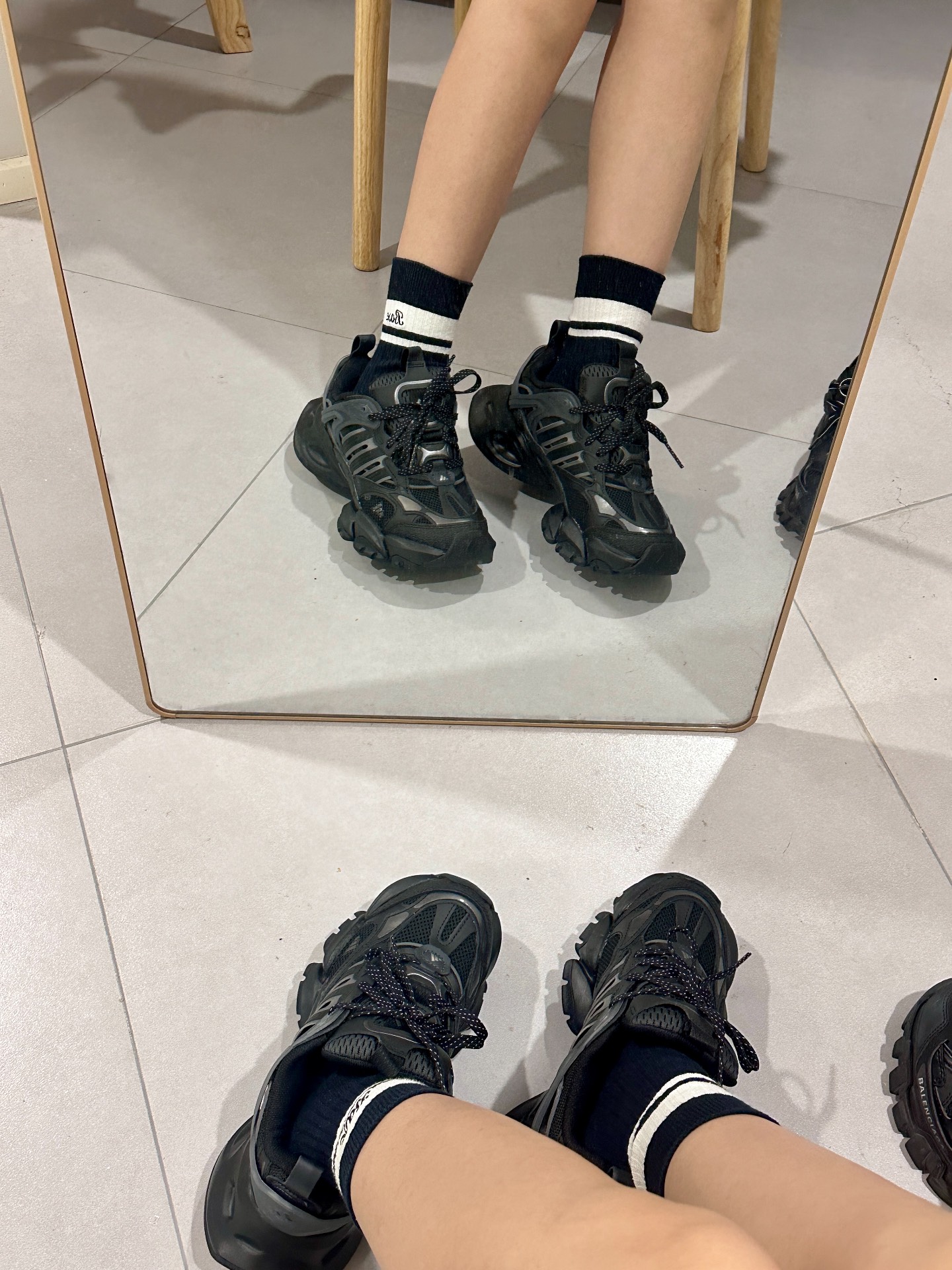 custom review-Adidas Xlg Runner Deluxe Black Grey