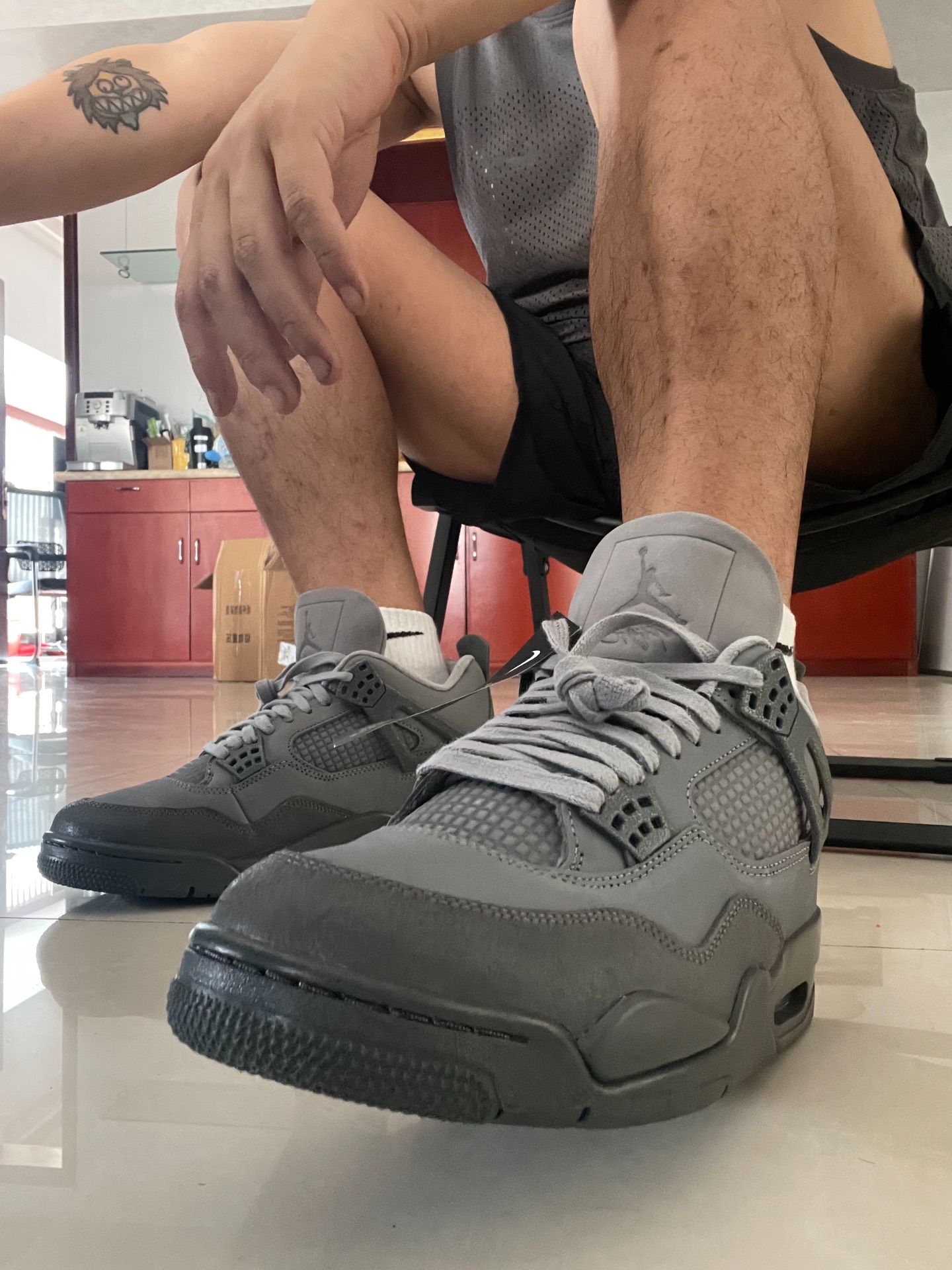 custom review-Jordan 4 Retro SE Paris Olympics Wet Cement Men's