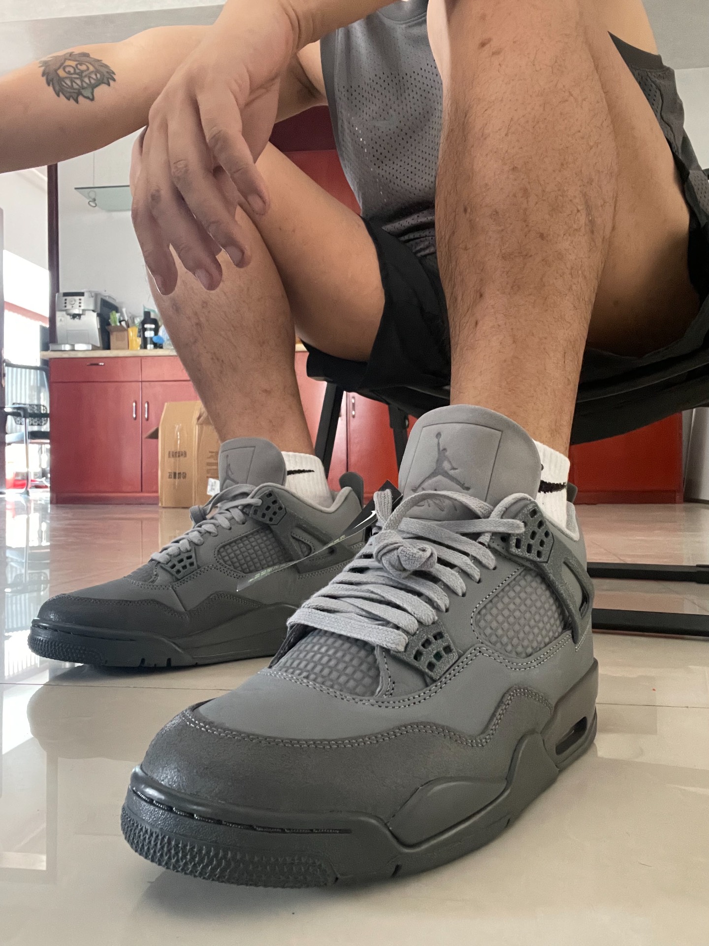 custom review-Jordan 4 Retro SE Paris Olympics Wet Cement Men's