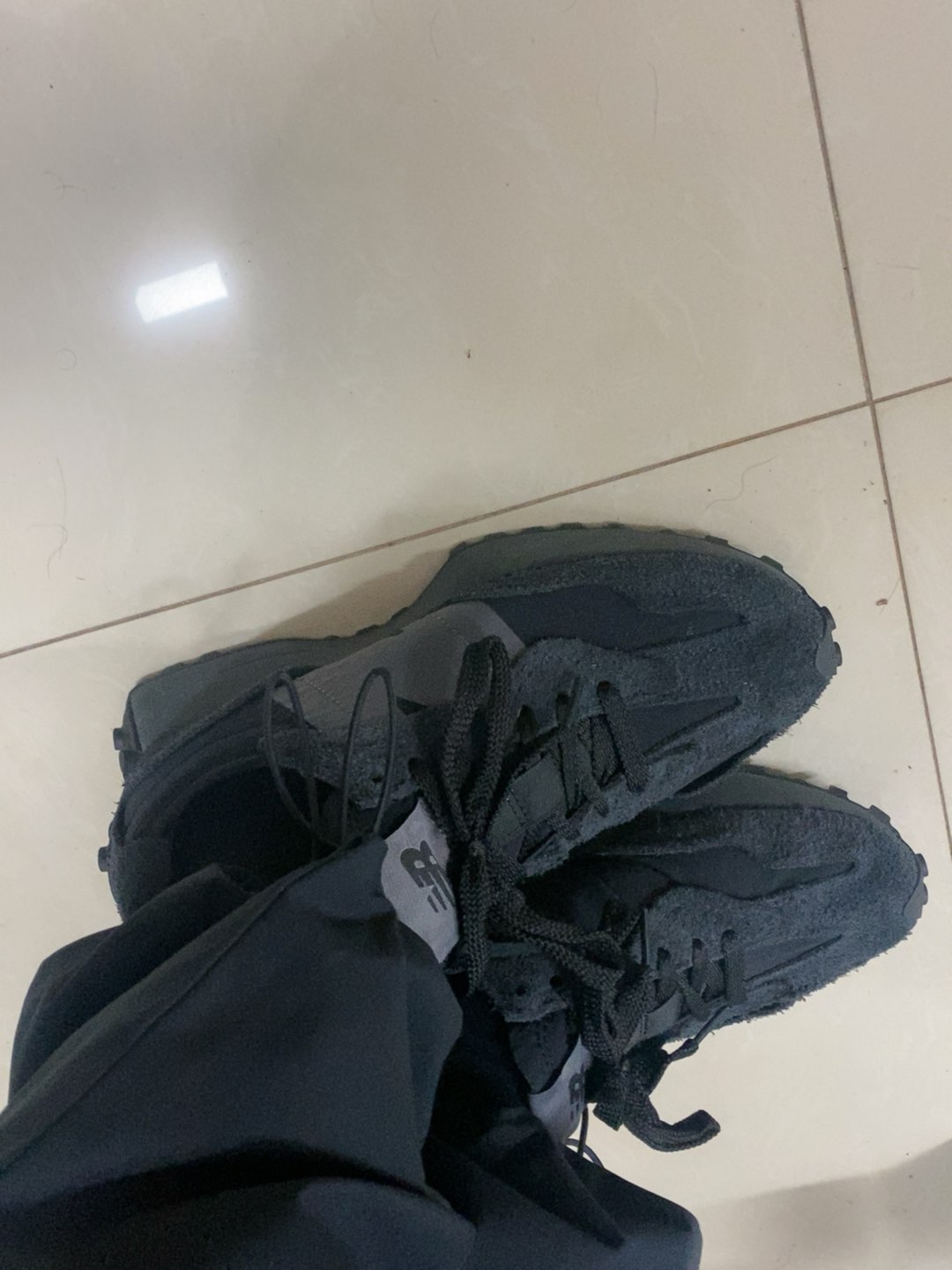 custom review-New Balance 327 Phantom Black