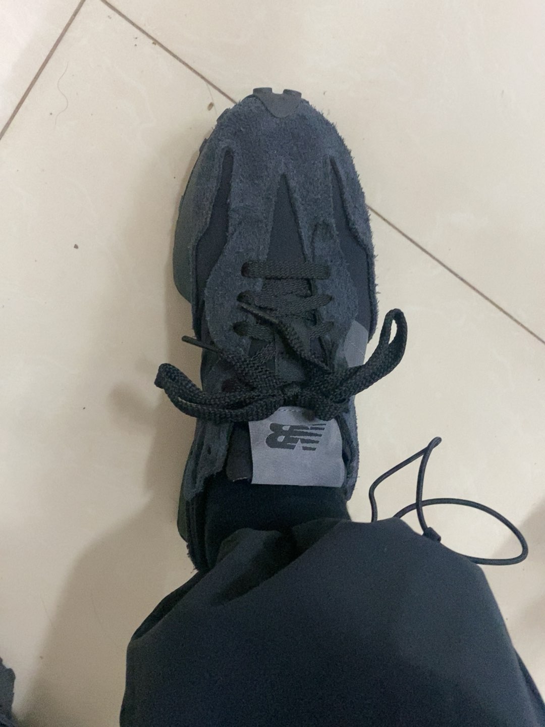 custom review-New Balance 327 Phantom Black