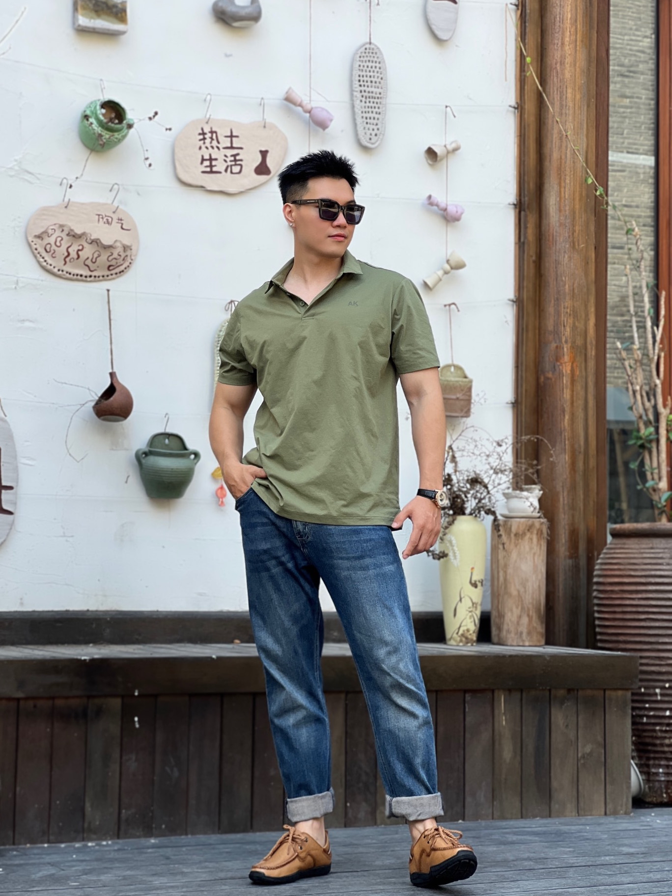 精致男神豆豆鞋穿起来炸街