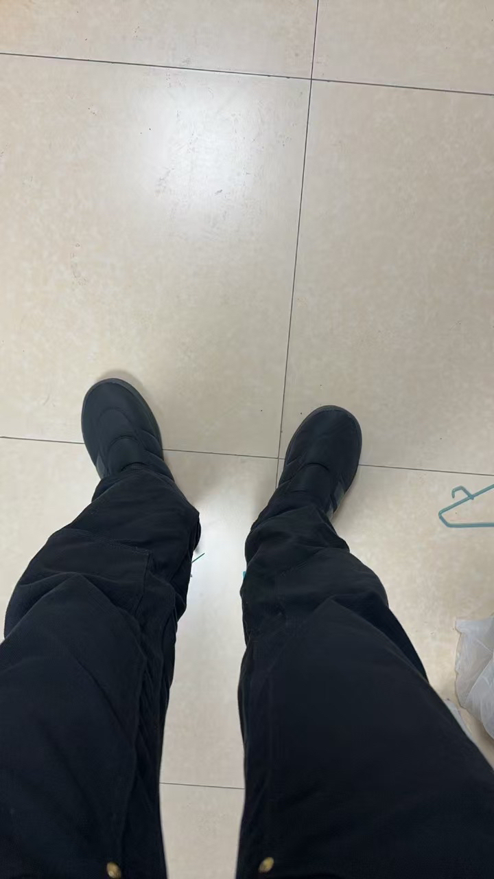 custom review-Adidas Adipuff Термостойкий Устойчивый к истиранию Против скольжения Короткие Снежные ботинки Унисекс Черный