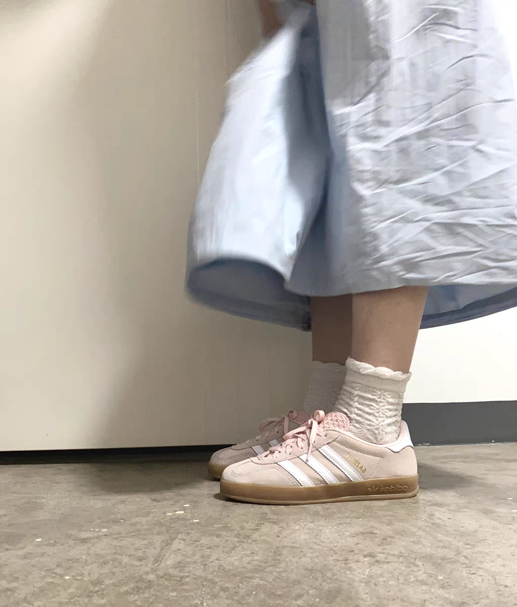 custom review-Adidas Gazelle Indoor Sandy Pink Women's