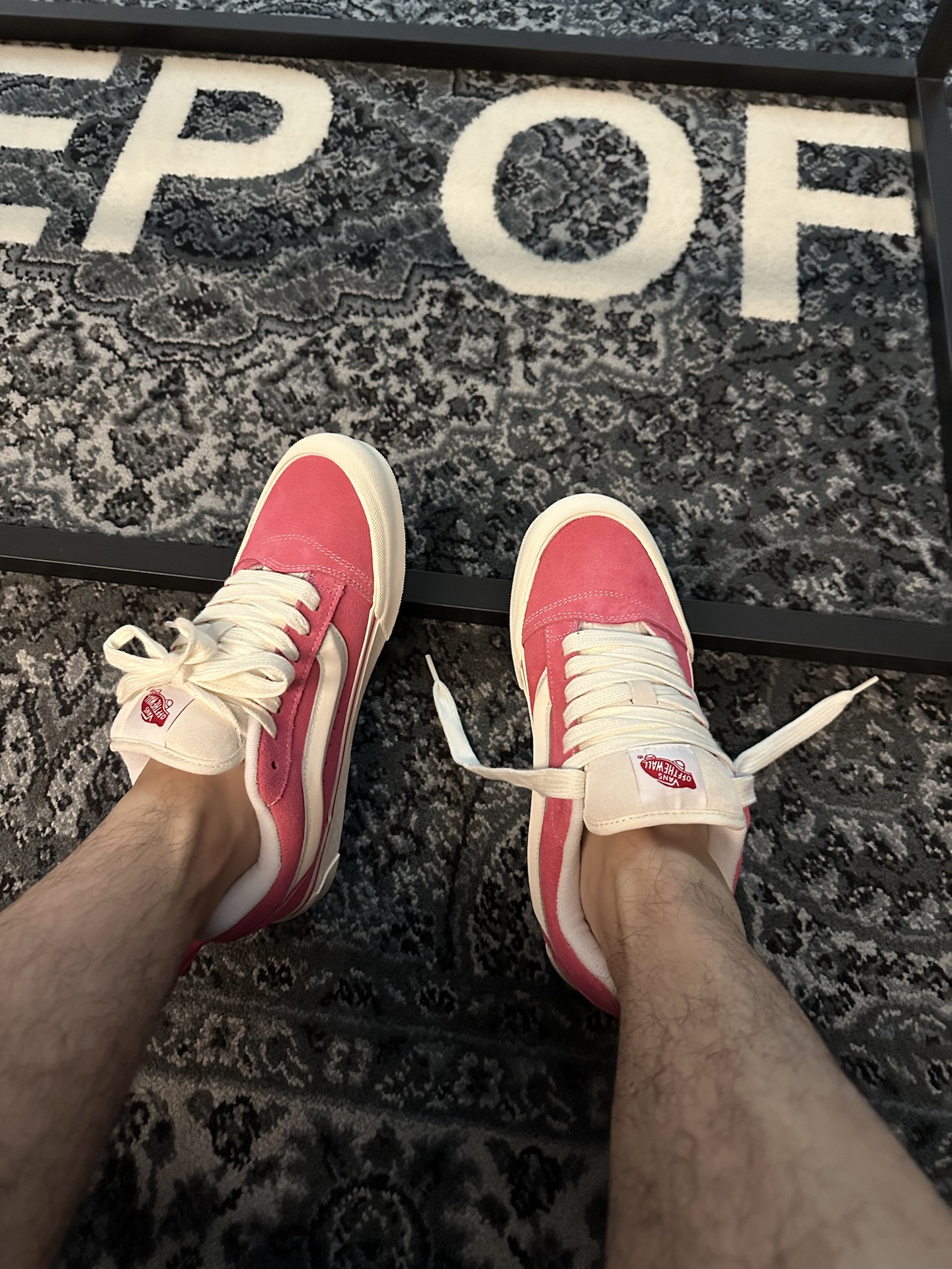 ◆VANS◆ヴァンズ KNU SKOOL VN0009QCBJ1 PINK/TRUE WHITE Vans Retro Color Knu Skool Skate Sneakers Shoes Pink/White