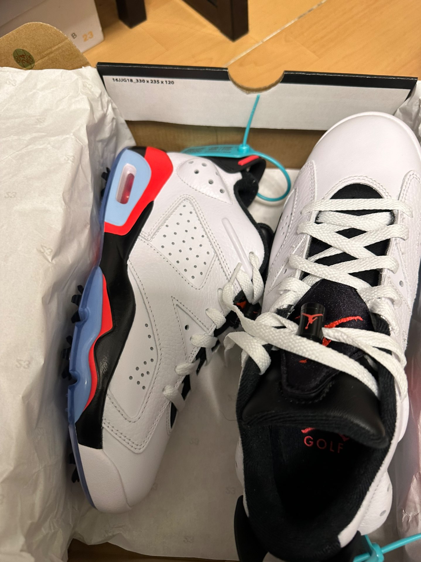 custom review-Jordan Air Jordan 6 Ретро г MID Топ Обувь для гольфа Унисекс Белый черный