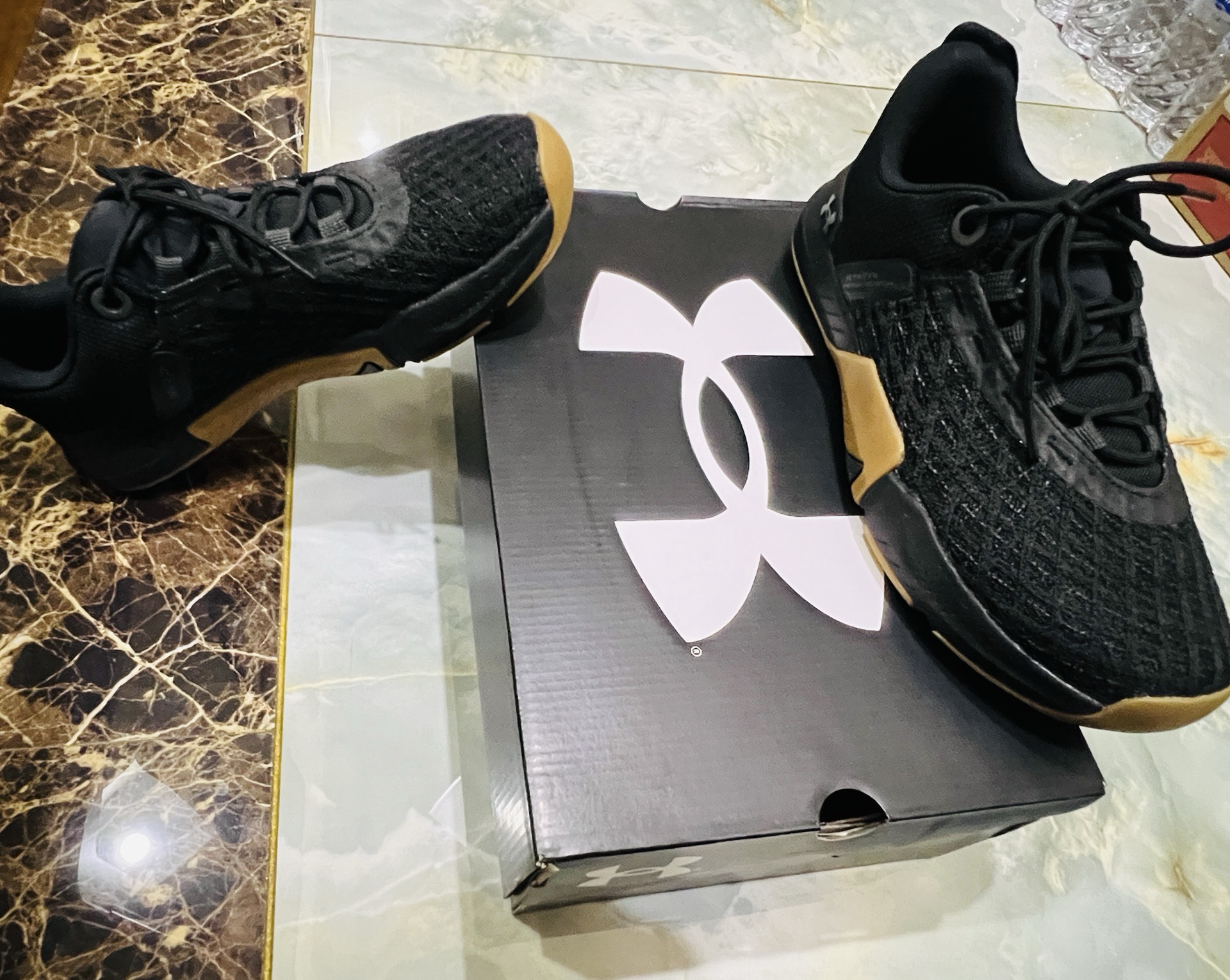 custom review-Under Armour Reign 5 Slip-Resistant Abrasion-Resistant Low-Top Training Shoes Men's Black Подпись Утеря устойчивость устойчивость к истиранию низкий топ тренировочные кроссовки мужской черный