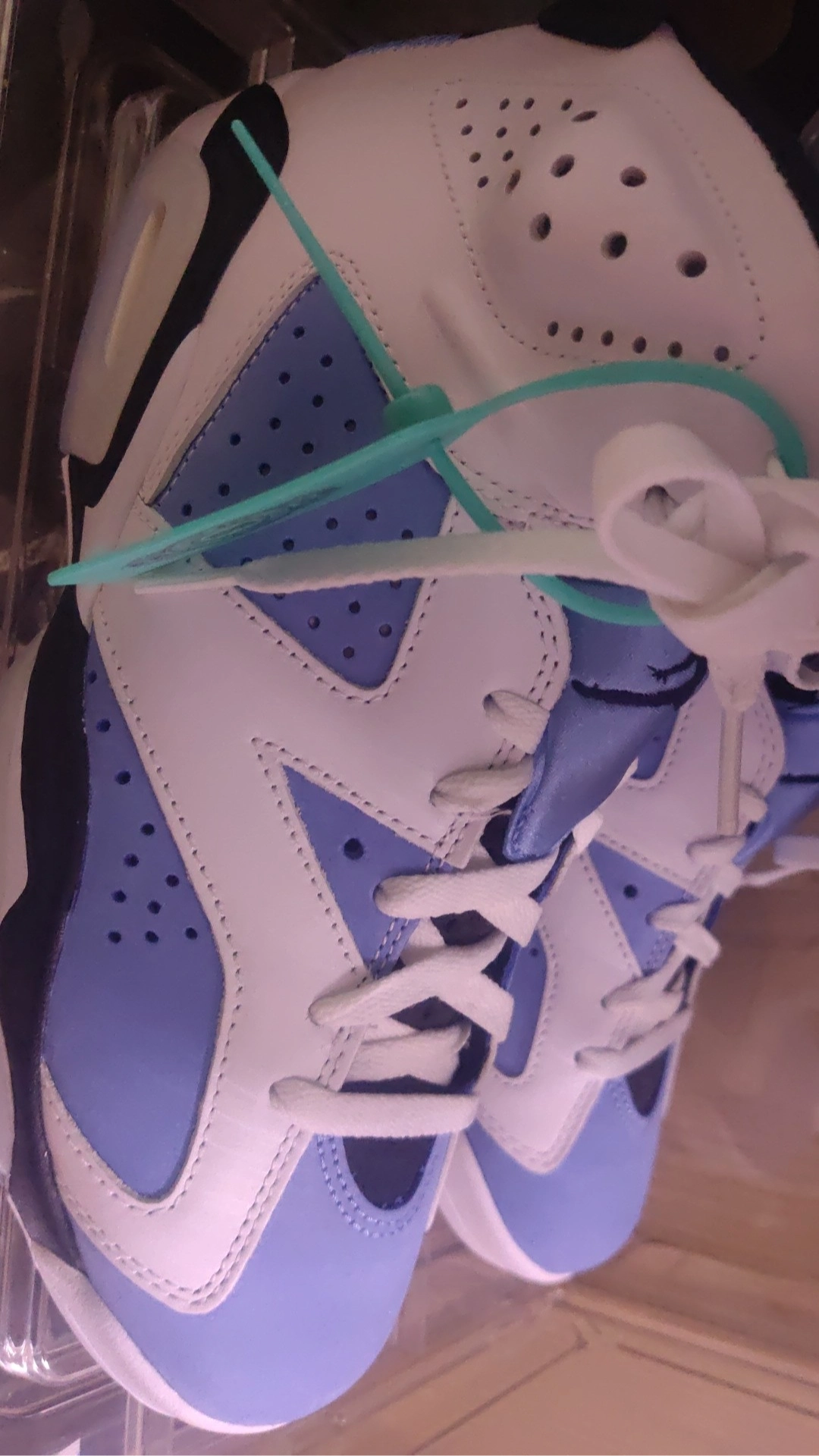 custom review-Jordan Air Jordan 6 Retro 'Университетский синий' Высокие топы Винтажные баскетбольные кроссовки Мужские Белый Синий