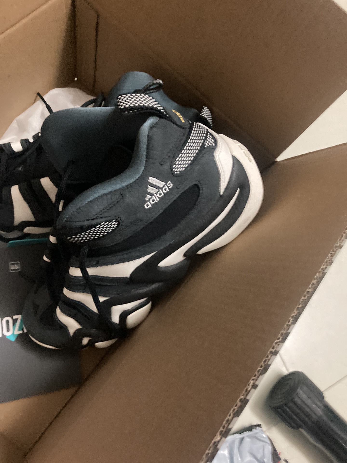 custom review-Adidas Crazy 8 Амортизация Износостойкий MID Топ Винтажные Баскетбольные Кроссовки Унисекс Черный Белый