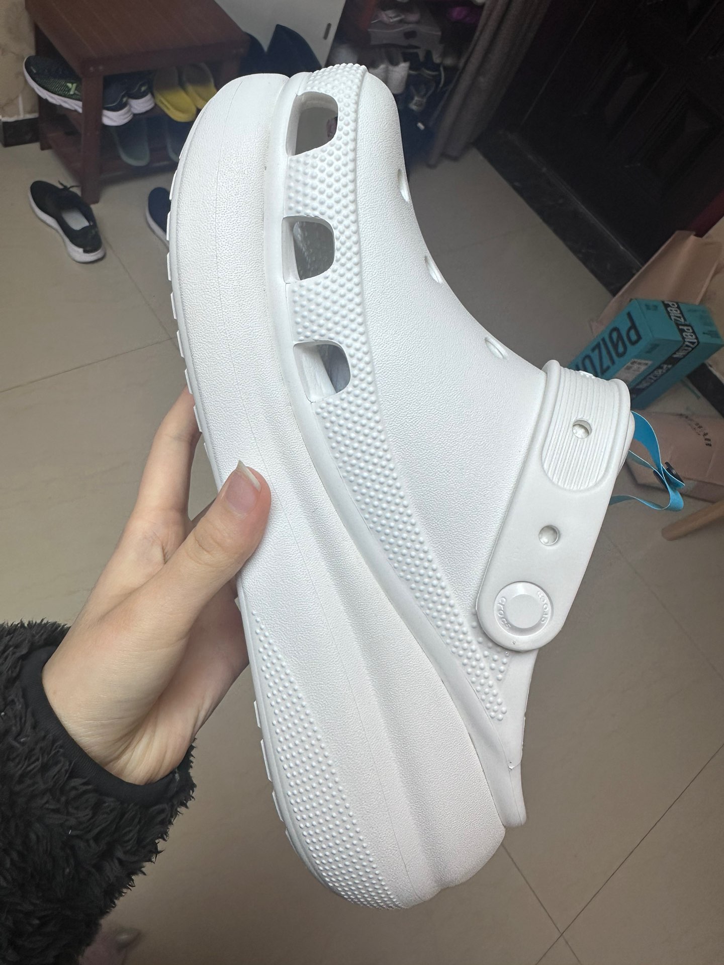 custom review-Crocs Crush Clog 5,2cm Унисекс Белый