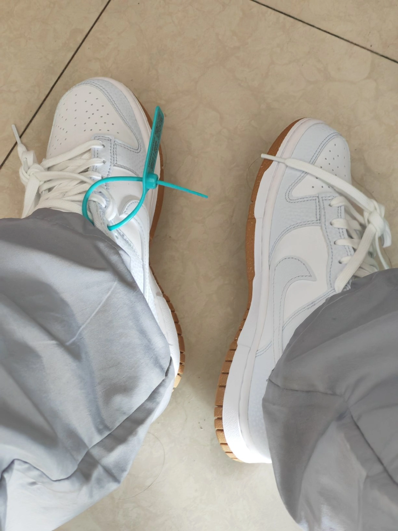 custom review-Nike Dunk Low Топ Кроссовки для скейтбординга Женские Белые Синие