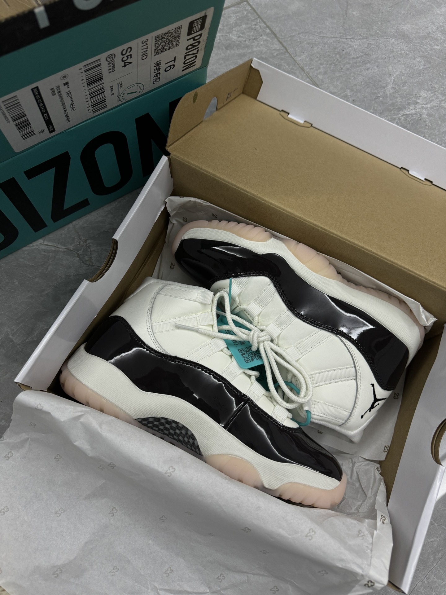 custom review-Jordan Air Jordan 11 'Neapolitan AJ11 Cherry Blossom Buckle High Top Vintage Basketball Shoes Women's Brown