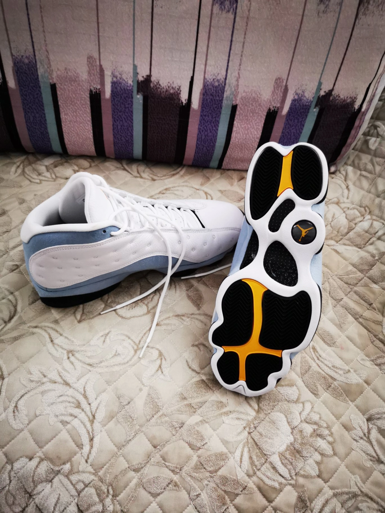 custom review-Air Jordan 13 Retro 'Blue Grey'
