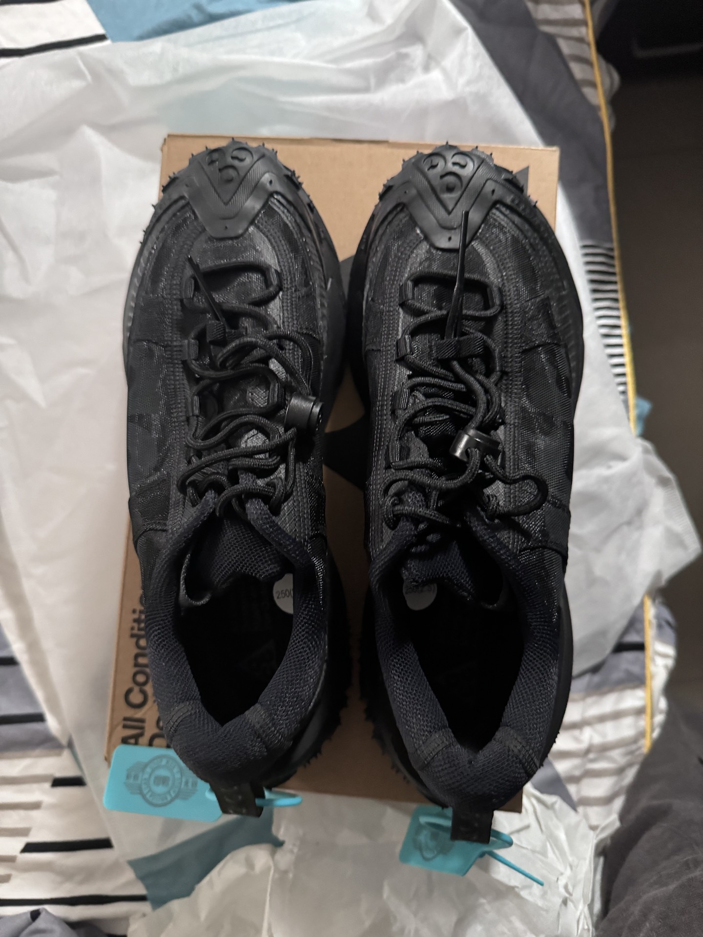 custom review-Nike ACG Mountain Fly 2 Дышащая Поддержка Сцепление Низкий Топ Уличная Обувь Унисекс Черный