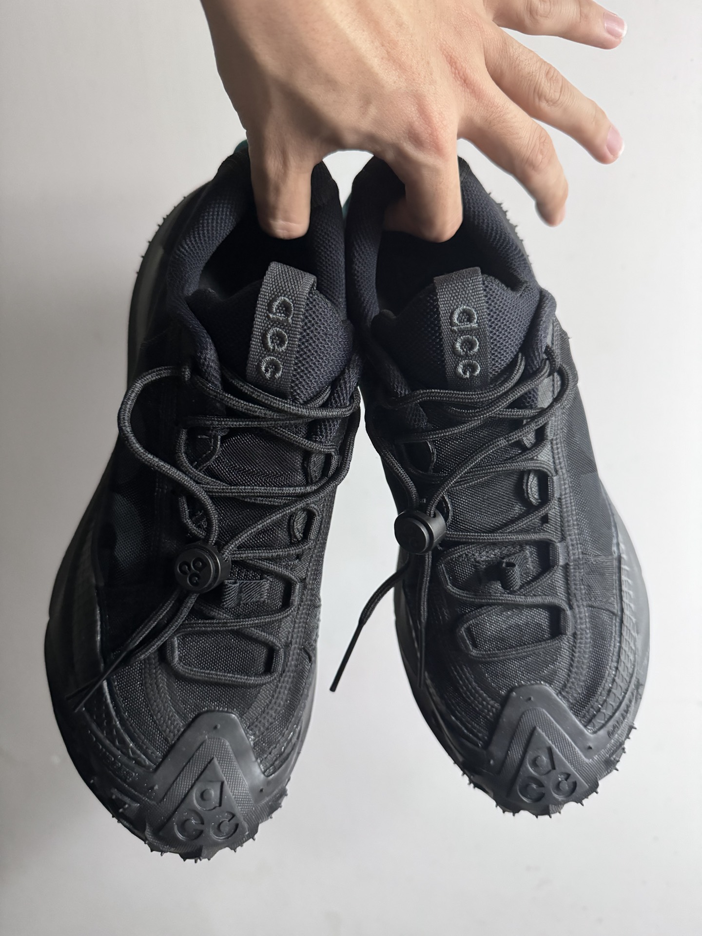 custom review-Nike ACG Mountain Fly 2 Дышащая Поддержка Сцепление Низкий Топ Уличная Обувь Унисекс Черный