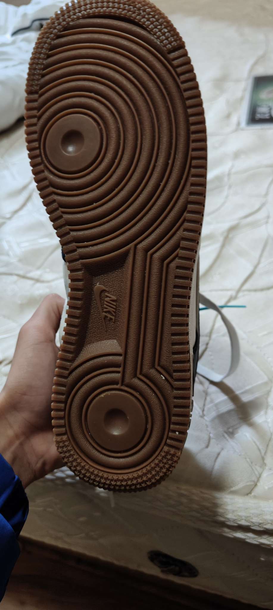 custom review-Nike Air FORCE 1 Low Топ Скейтборд Кроссовки Мужские Белые Синие