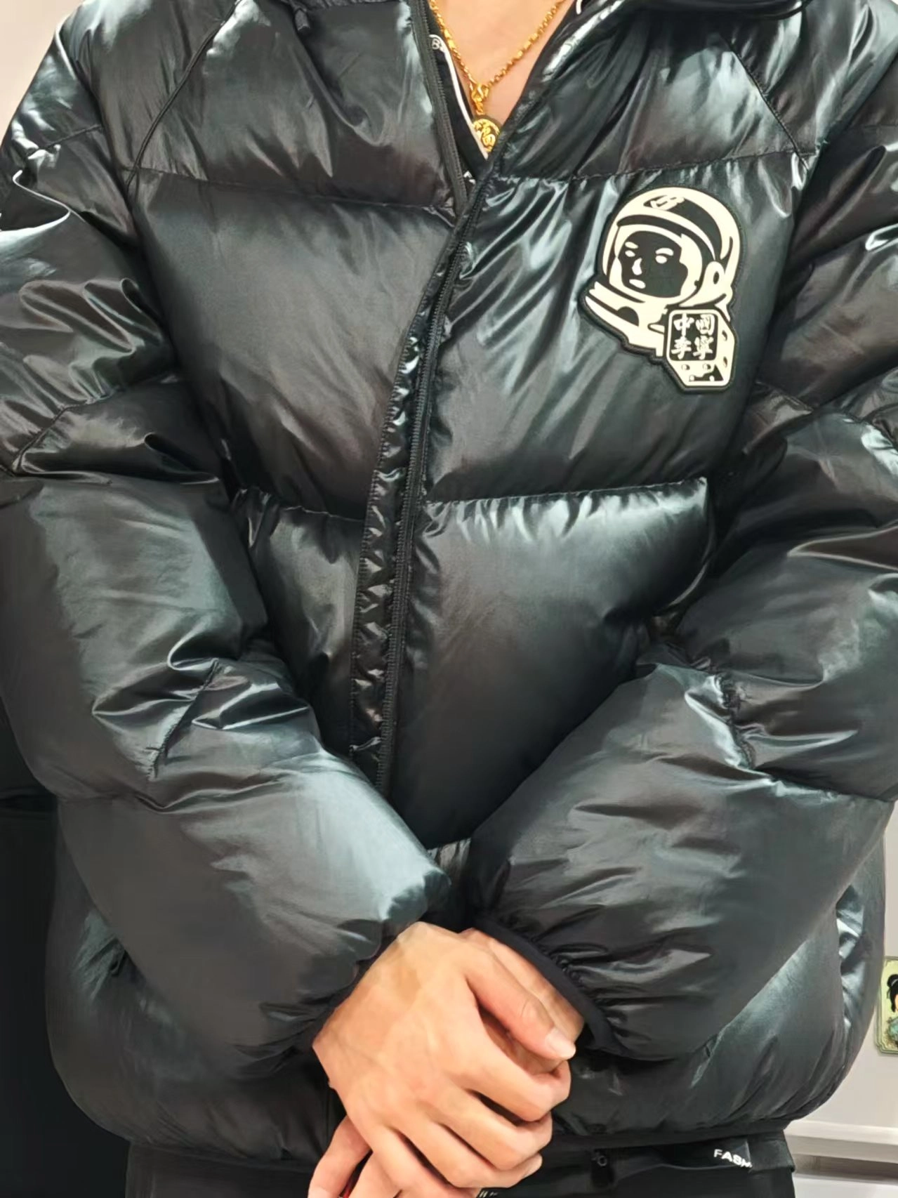 custom review-LINING Черный Мужской Пуховик