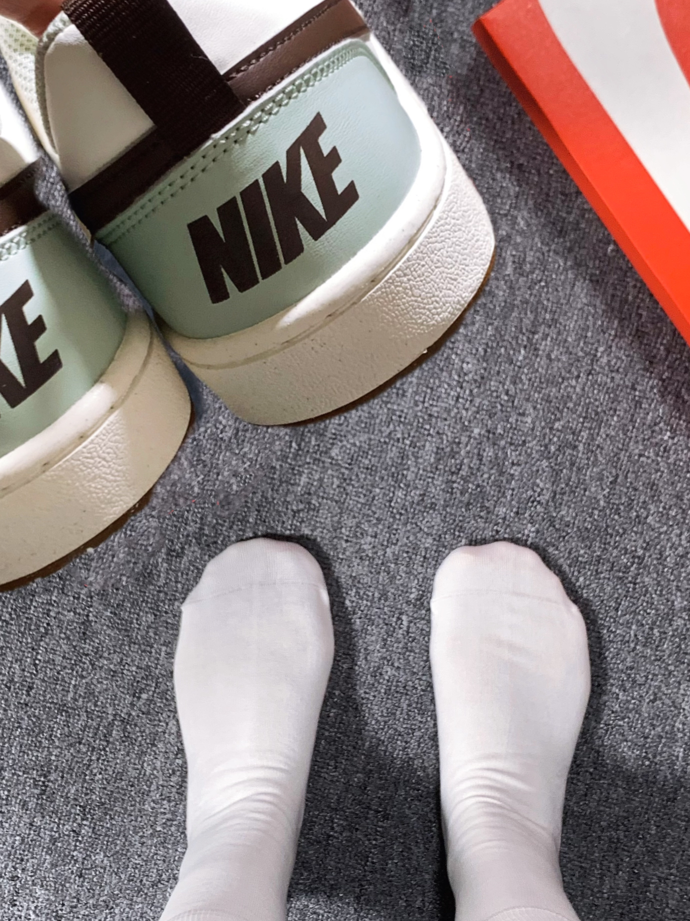 这个白袜子真的是百搭各种鞋子