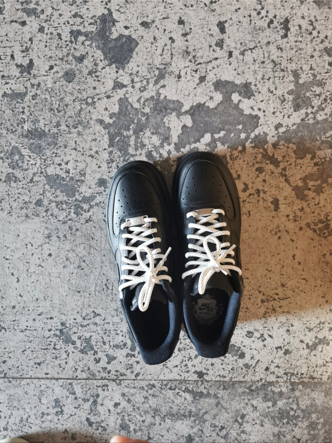 custom review-Nike Air Force 1 Low Топ Скейтборд Кроссовки Женские Чисто Черный