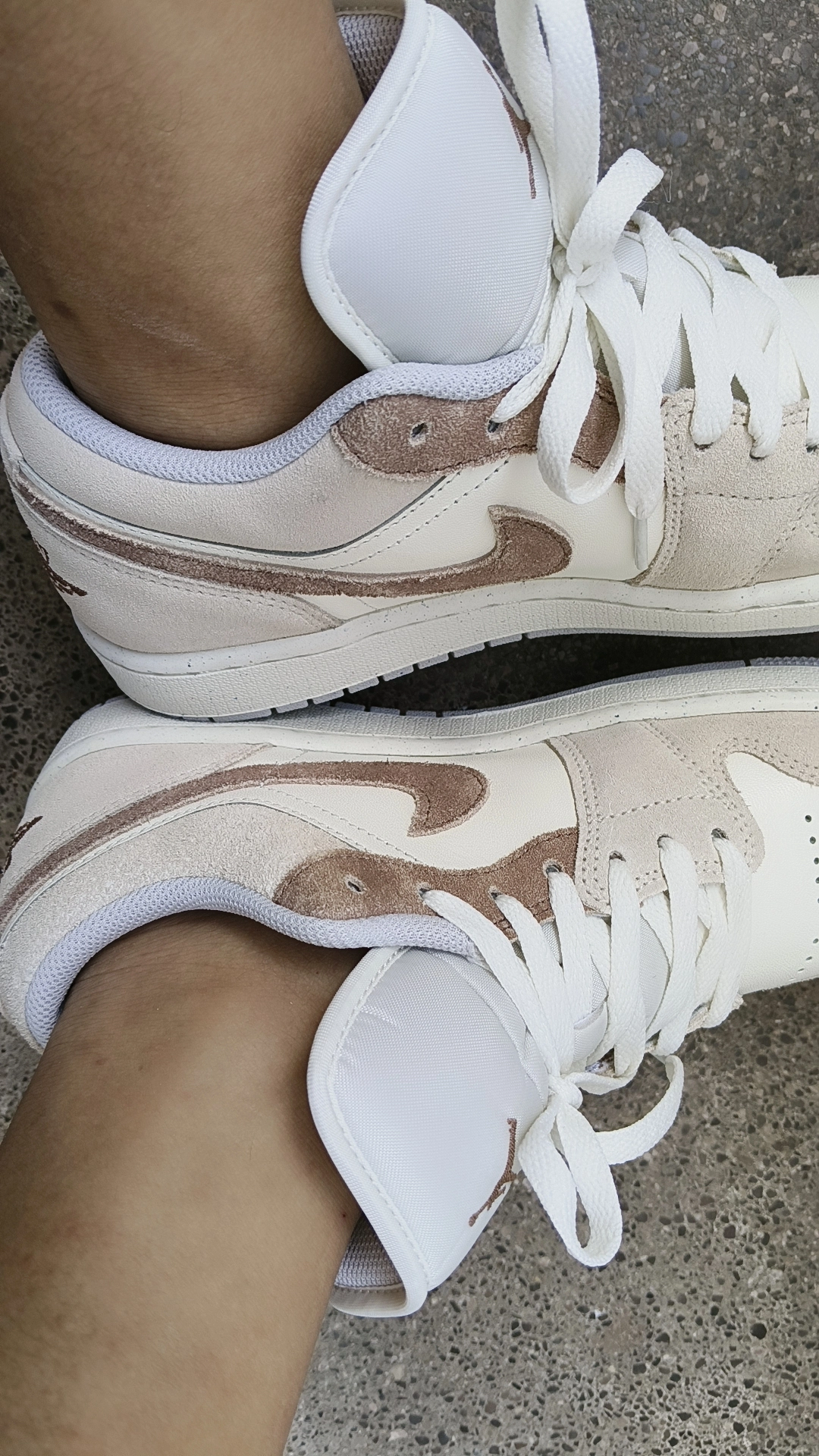 custom review-Jordan Air Jordan 1 LOW SE V2 Low Топ Скейтборд Кроссовки Унисекс Коричневый