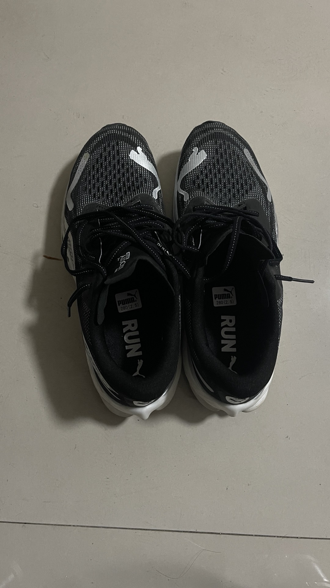 custom review-PUMA Velocity Nitro 3 Устойчивый к истиранию Низкий Топ Повседневные Городские Кроссовки для Коммуникативных Беговых Кроссовки Унисекс Черный Белый