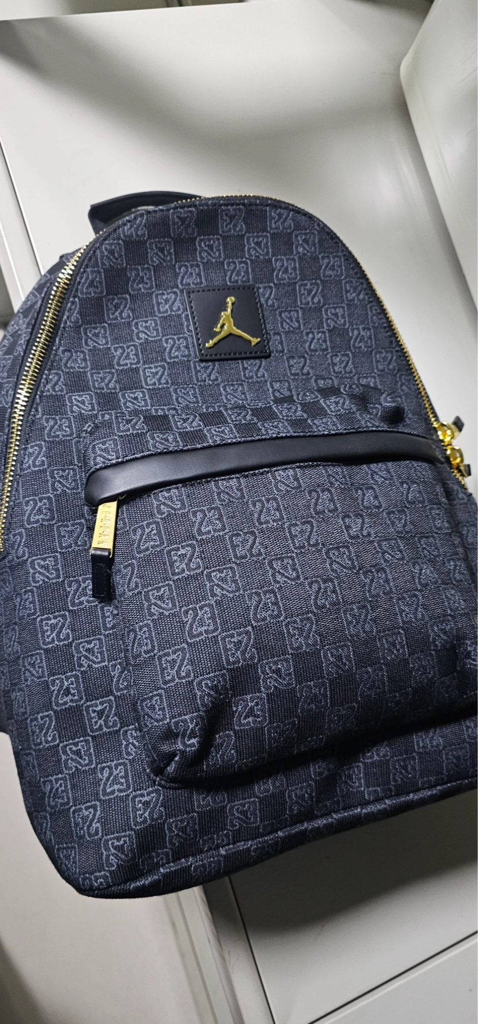 custom review-Jordan Polyester Backpack Standard Unisex Black Джордан Полиэстер Рюкзак Стандартный Унисекс Черный