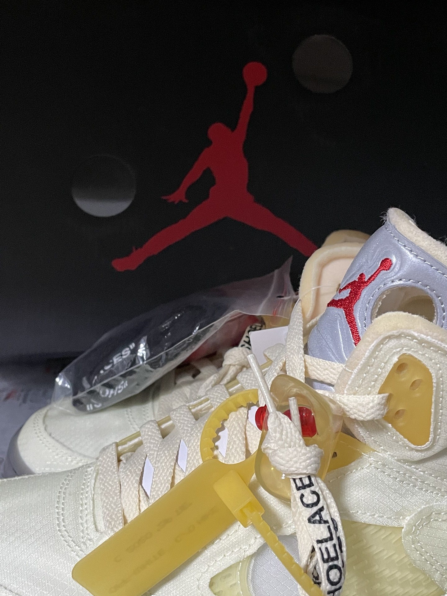 custom review-Air Jordan 5 X Off White Sp 'Sail'