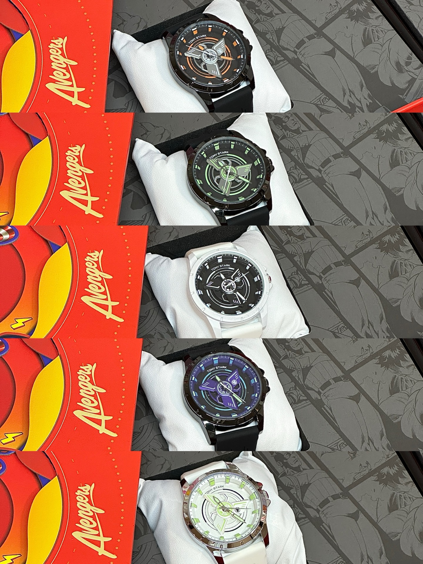 漫威这个系列 尊嘟敲帅好吧 石英石表盘  戴在手上简约又百搭咧 搭配