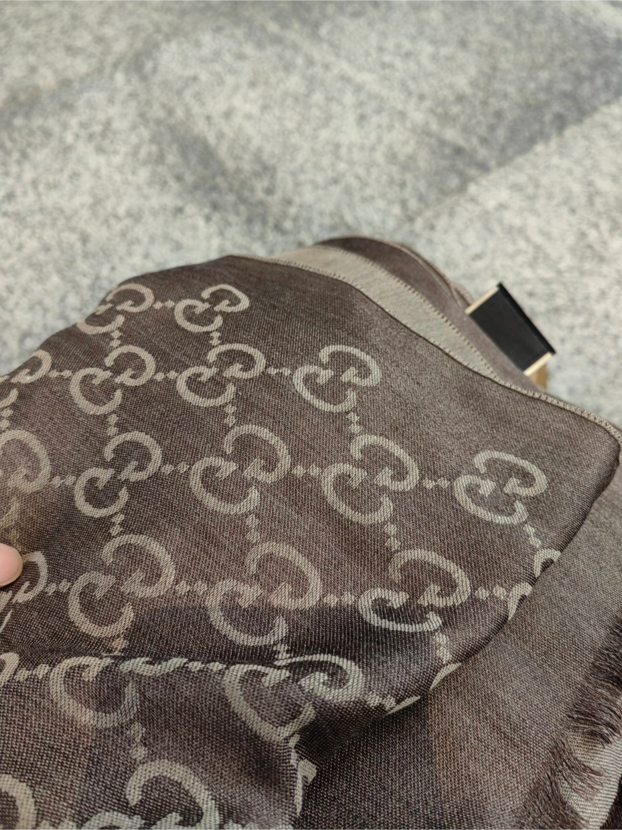 custom review-GUCCI Вязаные шарфы Женские Светлый кофейный