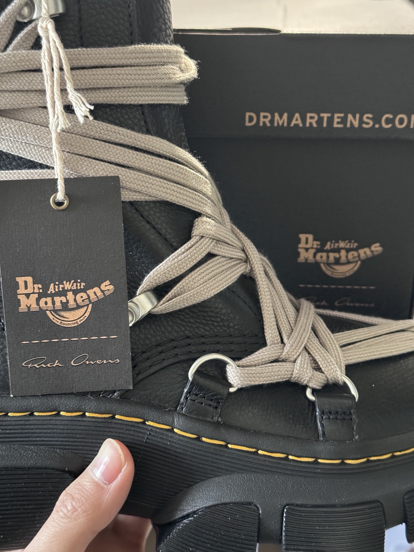 custom review-Dr.Martens X Rick Owens 1460 Dmxl Megalace 'Black'