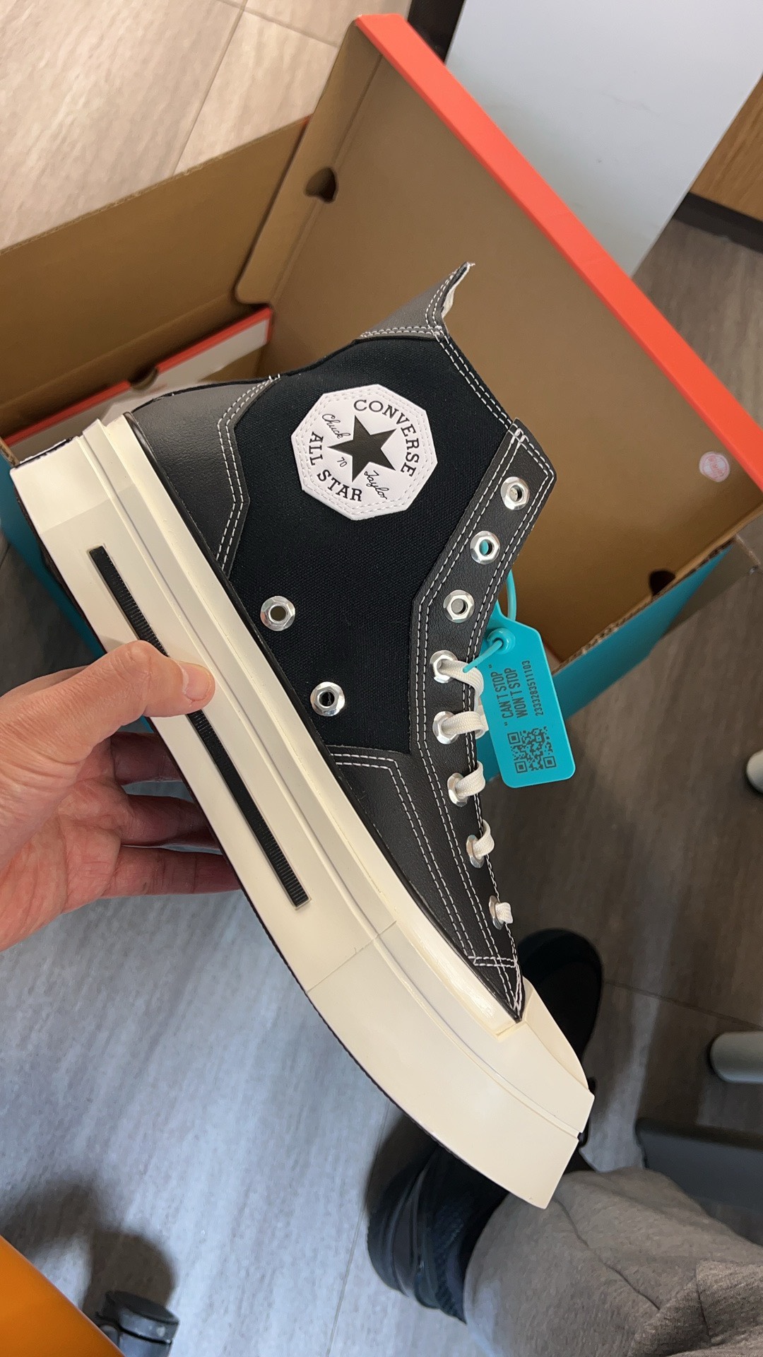 custom review-Converse Chuck 70 Износостойкий и Легкий Высокий Топ Кеды Унисекс Черный