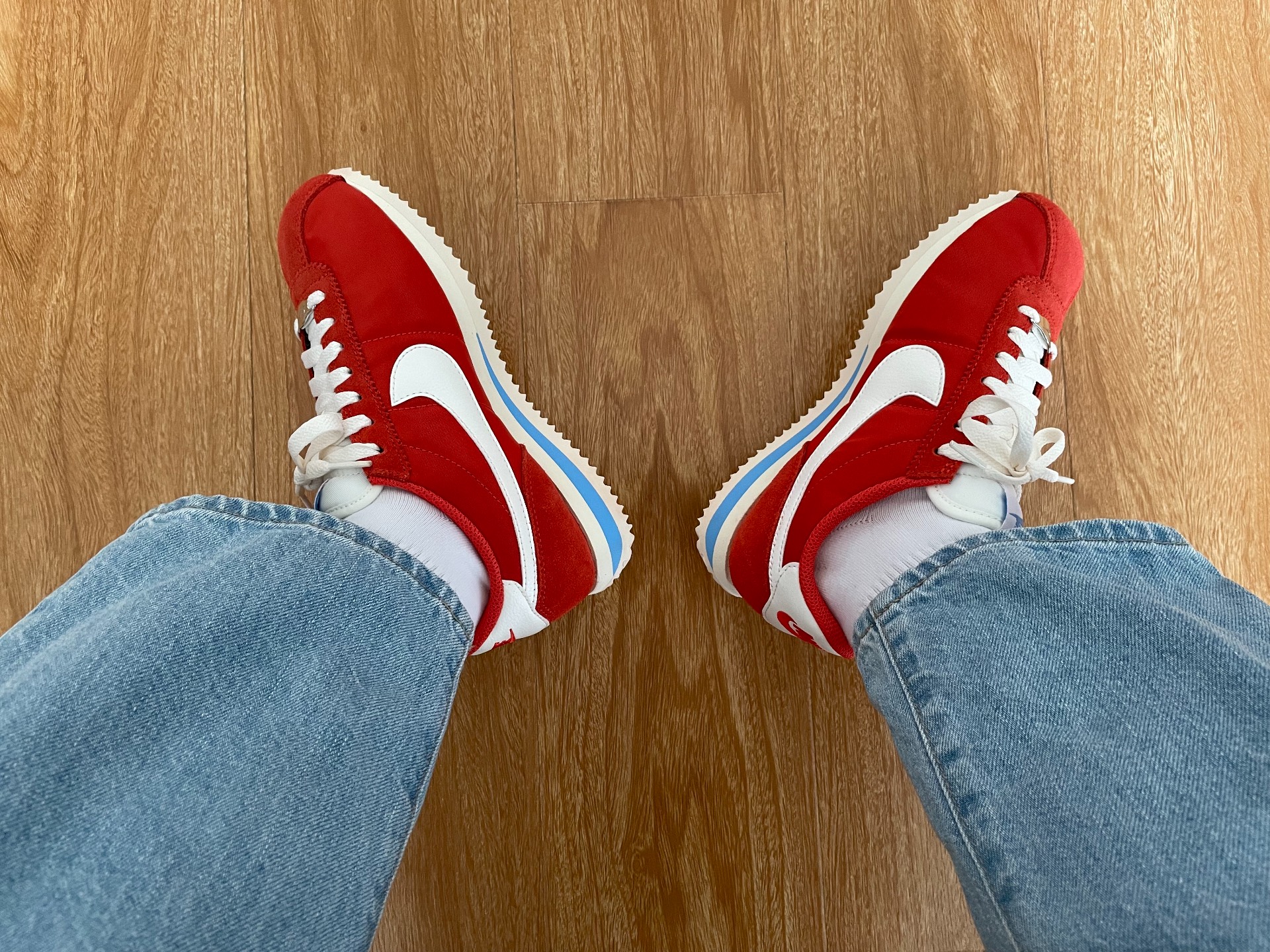 custom review-Nike Cortez Устойчивые к истиранию Низкие Топы Повседневные Городские Коммутирующие Беговые кроссовки Женские