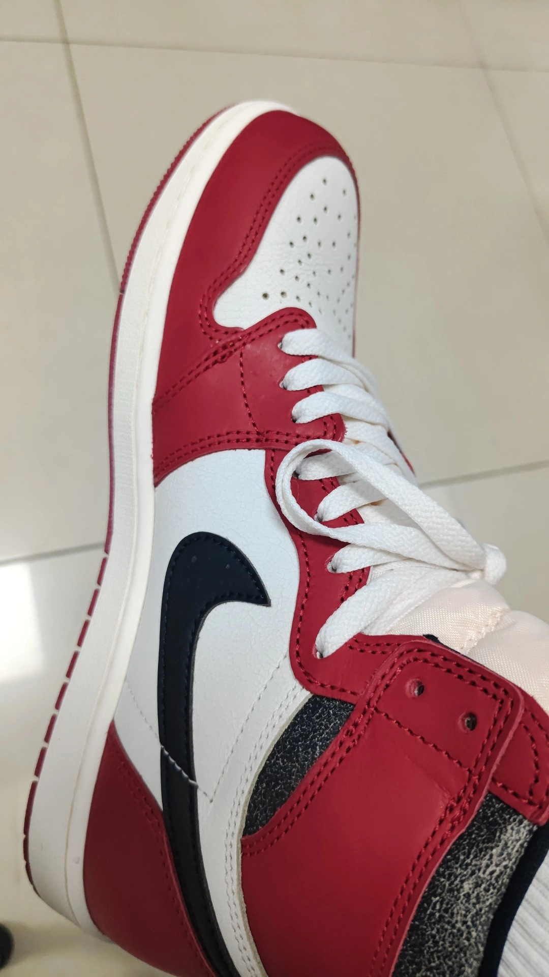 custom review-JORDAN Air Jordan 1 Винтажные баскетбольные кроссовки High Top Унисекс