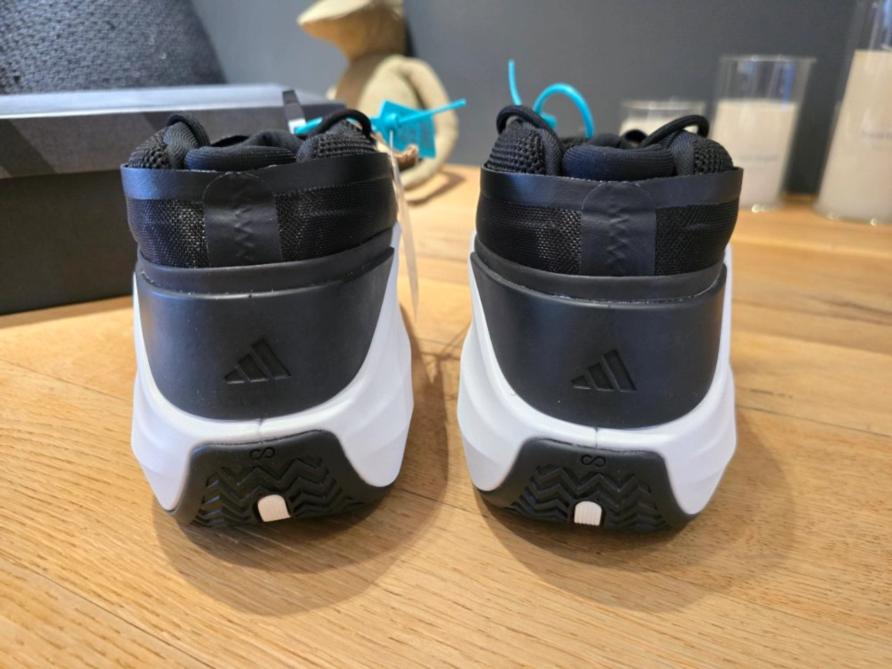 custom review-Adidas Crazy Infinity MID Топ Винтажные Баскетбольные Кроссовки Унисекс Белый Черный