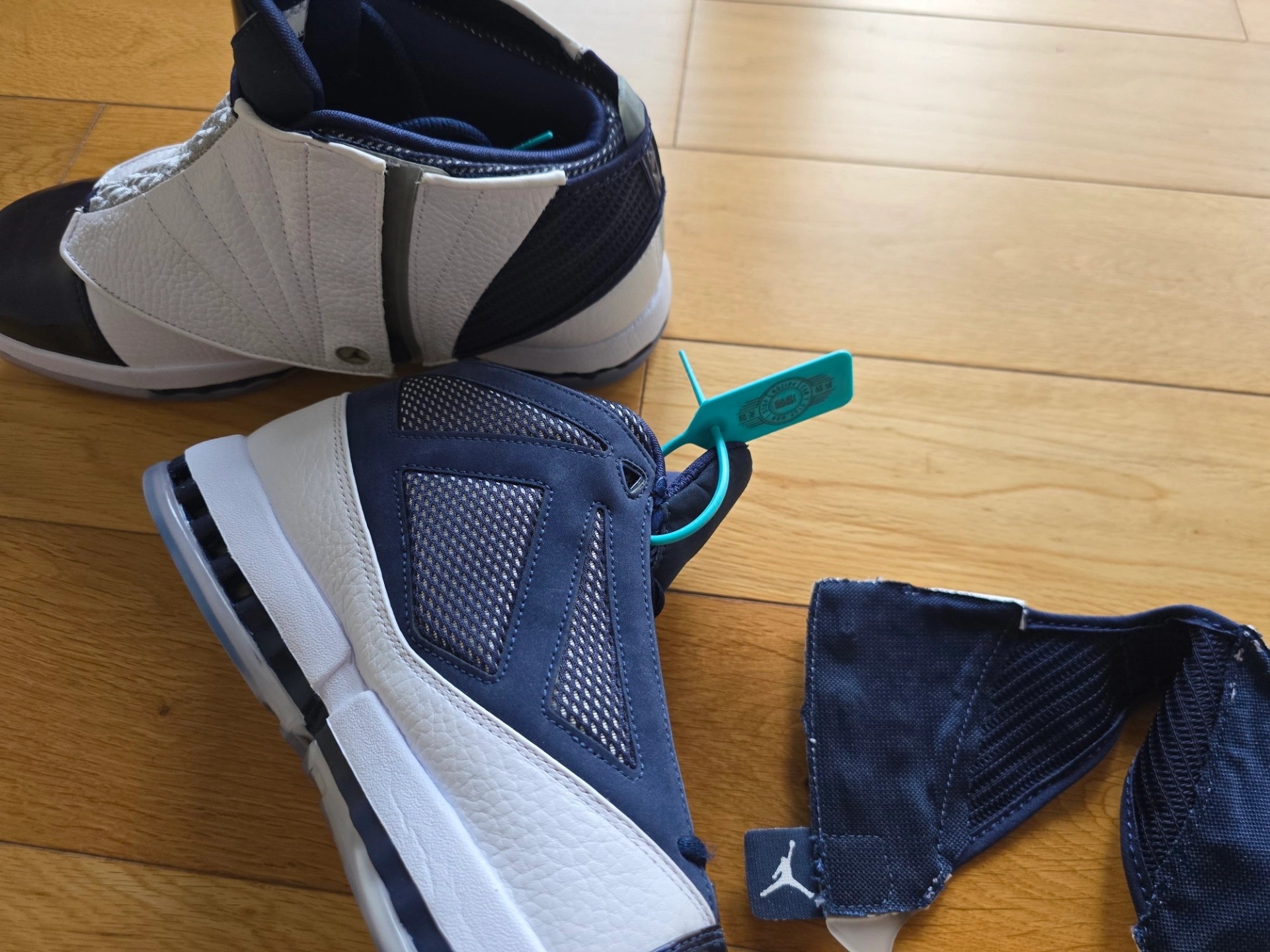 custom review-Jordan Air Jordan 16 High Топ Винтажные Баскетбольные Кроссовки Мужские Полночный Синий