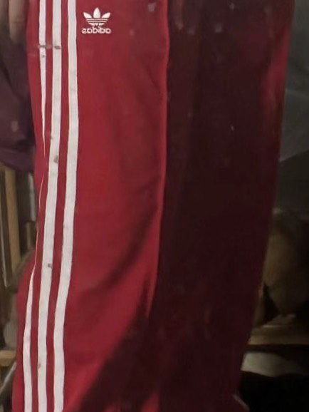 custom review-Adidas Originals Firebird Loose Tracksuit Bottoms Вязаные спортивные штаны женские красные