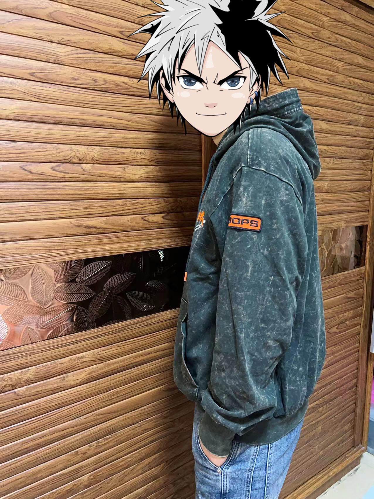 custom review-Nike Серый Мужской Свитшот