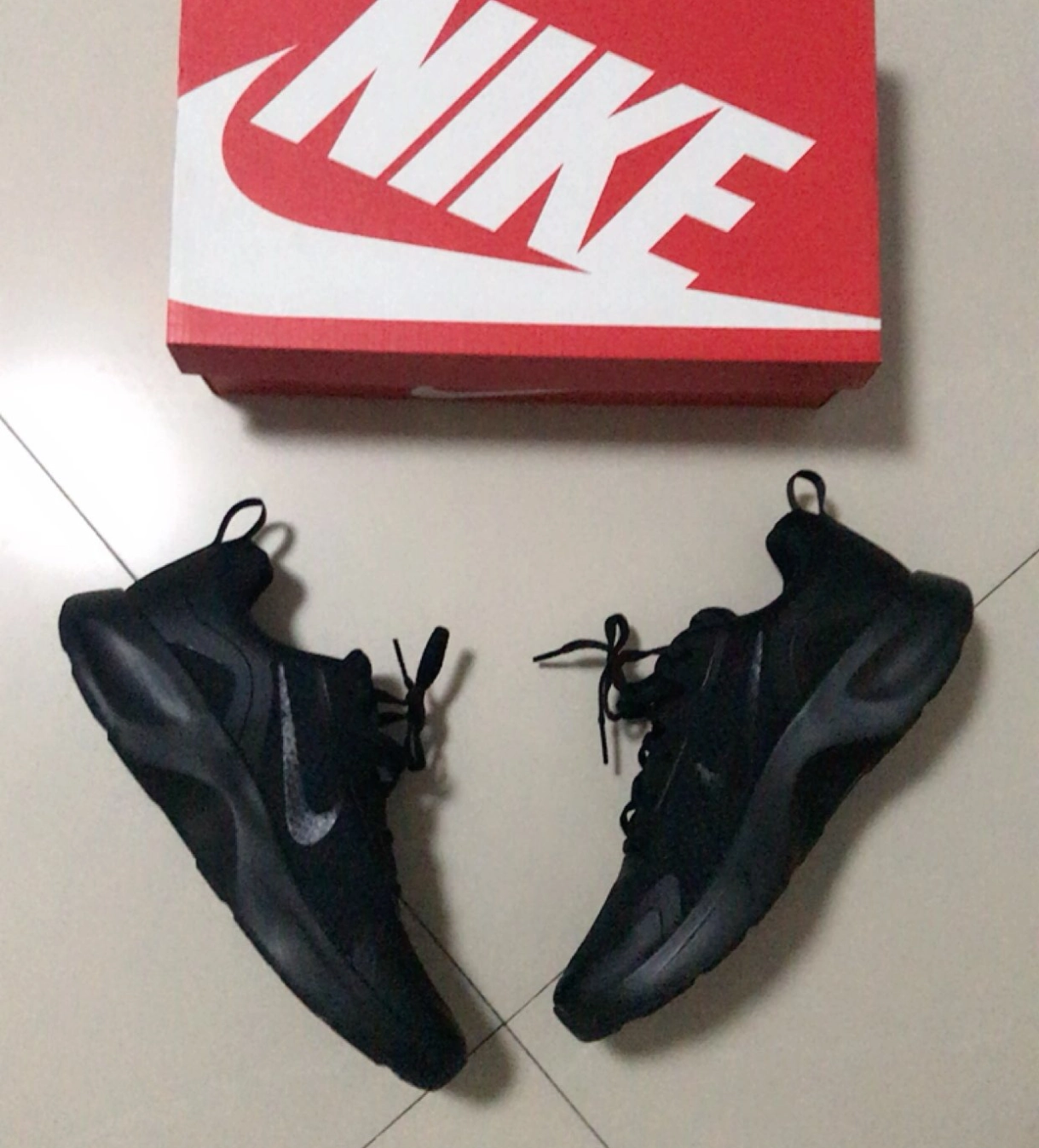 custom review-Nike Wearallday Устойчивый к истиранию Дышащий Низкий Топ Повседневная Городская Коммутерская Беговая Обувь Мужская Чисто Черный