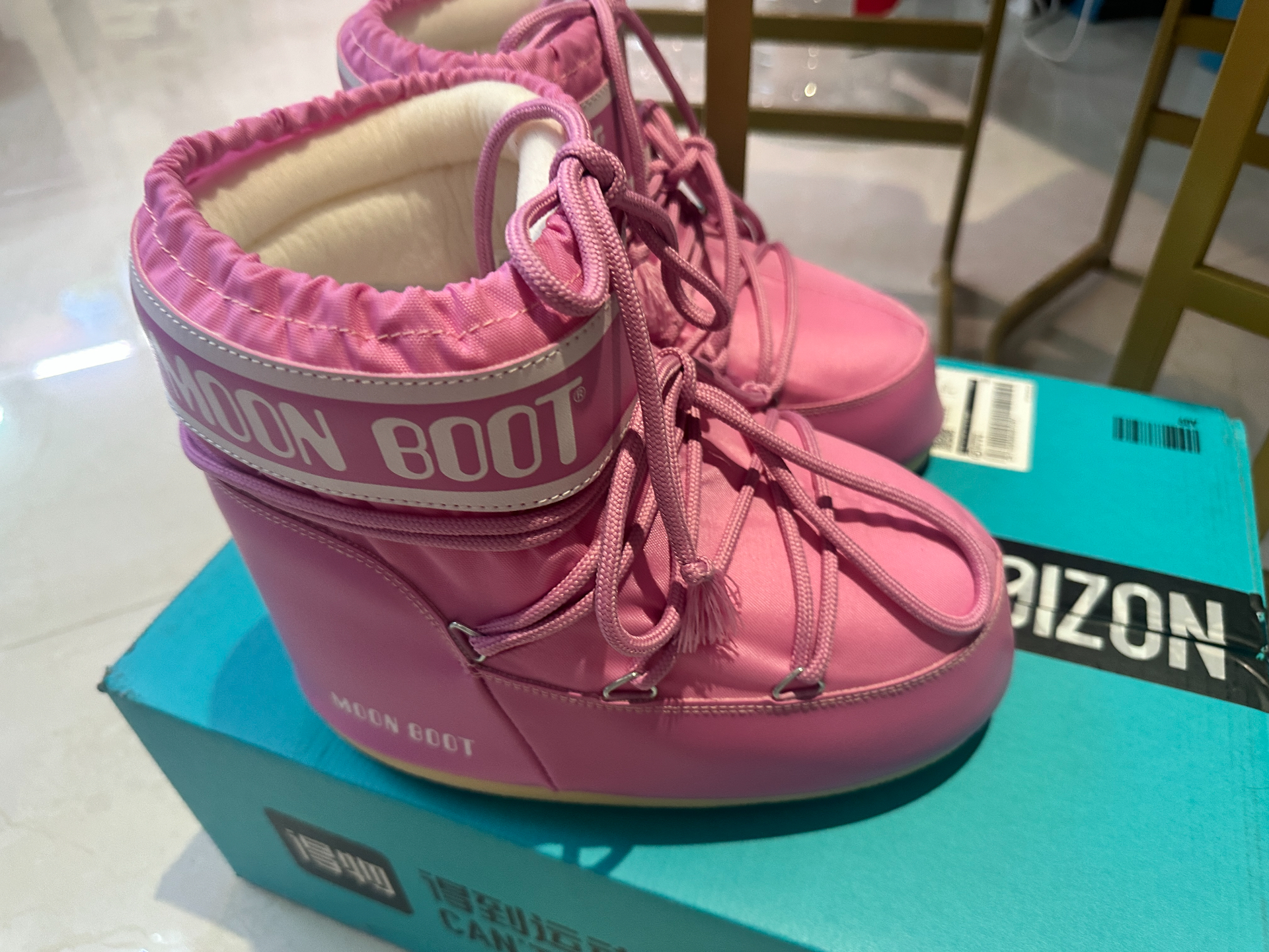 custom review-MOON BOOT Термические Короткие Снежные Ботинки Унисекс Розовые