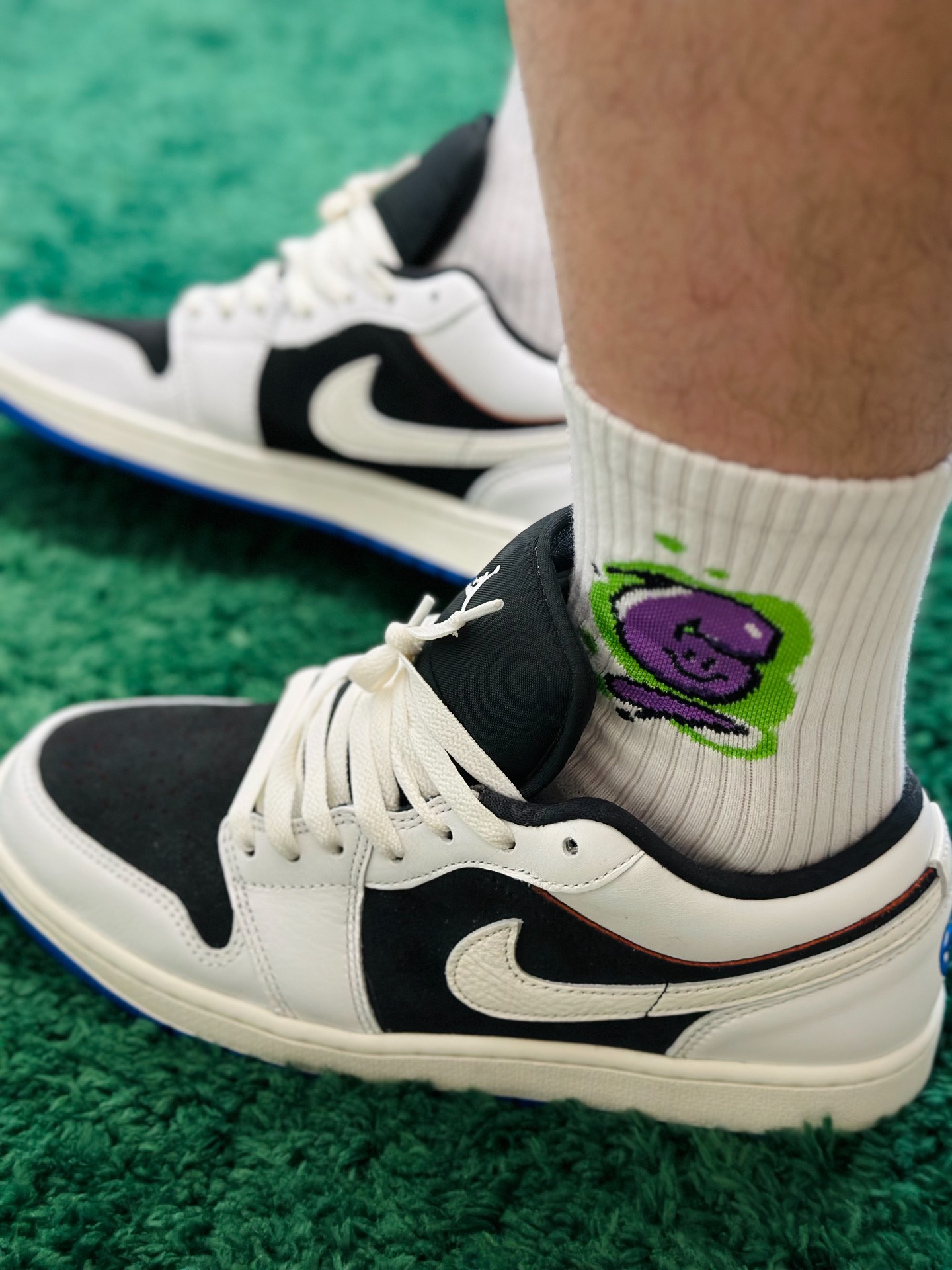custom review-Jordan Air Jordan 1 Low 'Quai 54' Устойчивые к истиранию Низкие Баскетбольные Кроссовки Мужские Черно-Белые