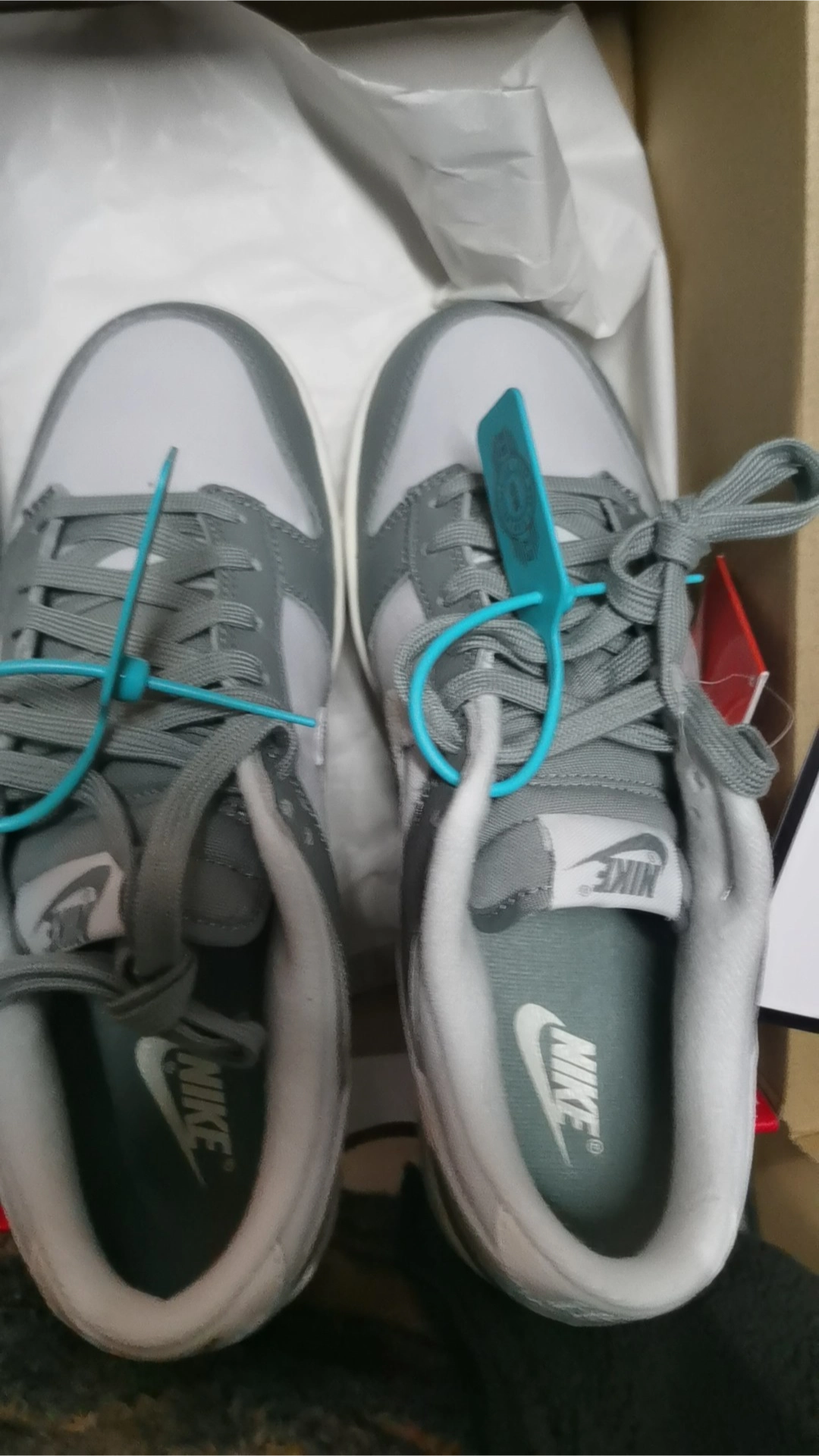 custom review-Nike Dunk 'Слюдяной зеленый' Низкие Кроссовки для скейтбординга Унисекс Серый Зеленый