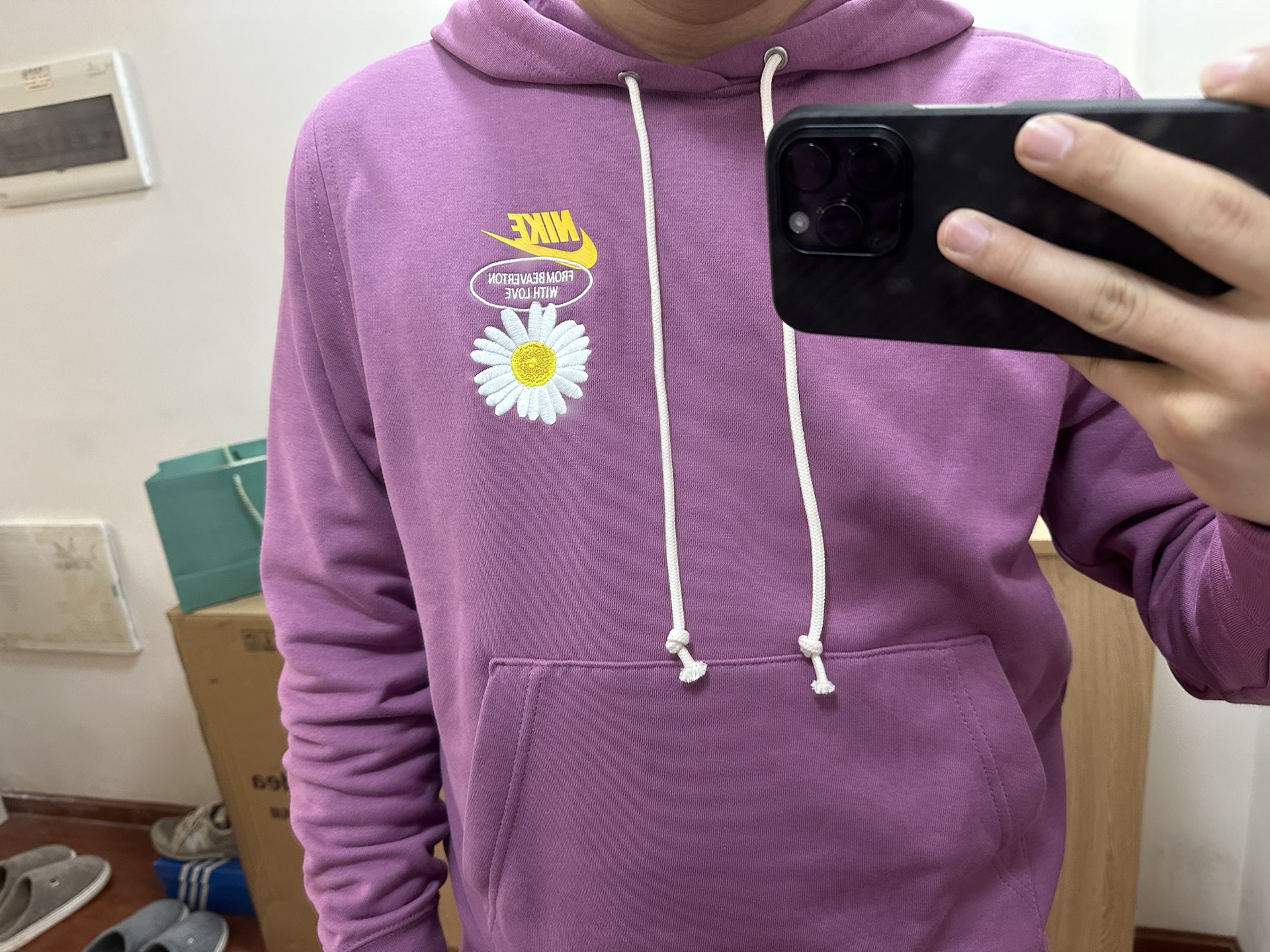 custom review-Nike Фиолетовый Мужской Свитшот