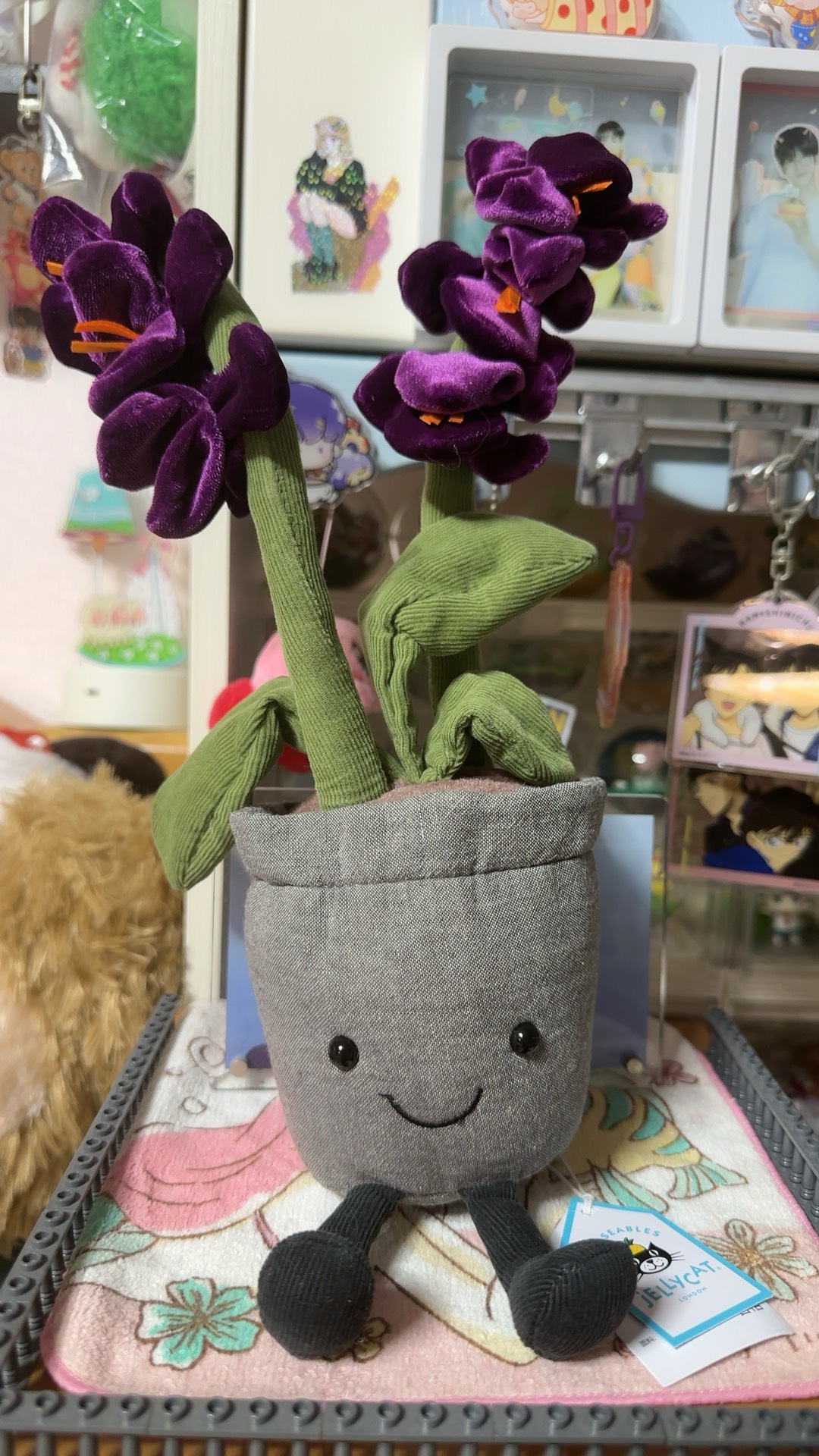 custom review-JELLYCAT Fun Plant Фиолетовая Орхидея Успокаивающая Кукла Плюшевая Кукла 29 см Длина Тела