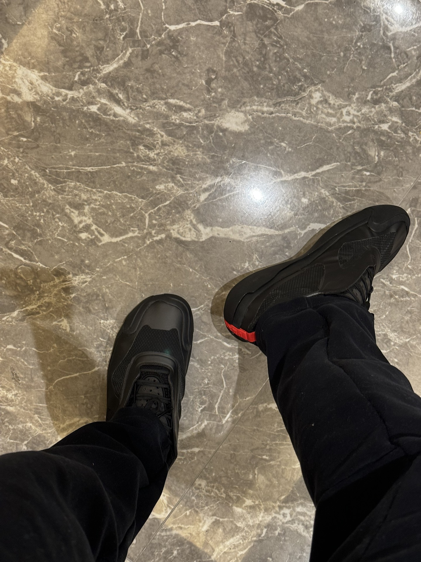 custom review-PRADA x Adidas Luna Rossa 21 PU (полиуретан) текстиль устойчивый к истиранию низкие кеды для бега унисекс