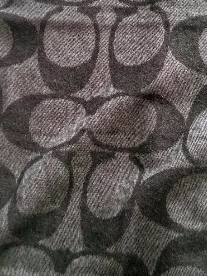 custom review-COACH Шарфы из овечьей шерсти вязаные Унисекс Черный